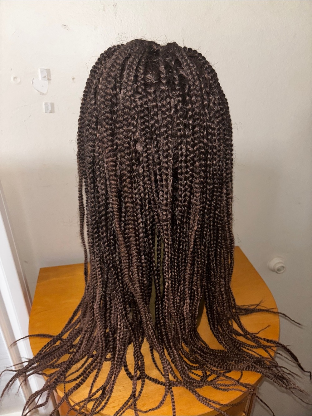 Women's Braided Wig - Dark Brown - Picture 2 of 3